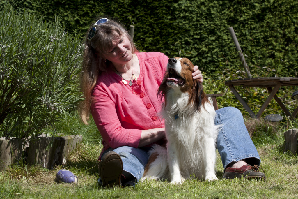 Diane Hardiman with Companion Animal Jasper - Warsash Counselling